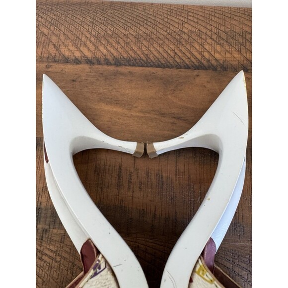 Louis Vuitton Y2K Murakami White Multicolor LV Buckle Mule Sandals Heels EU 40 - Picture 14 of 15